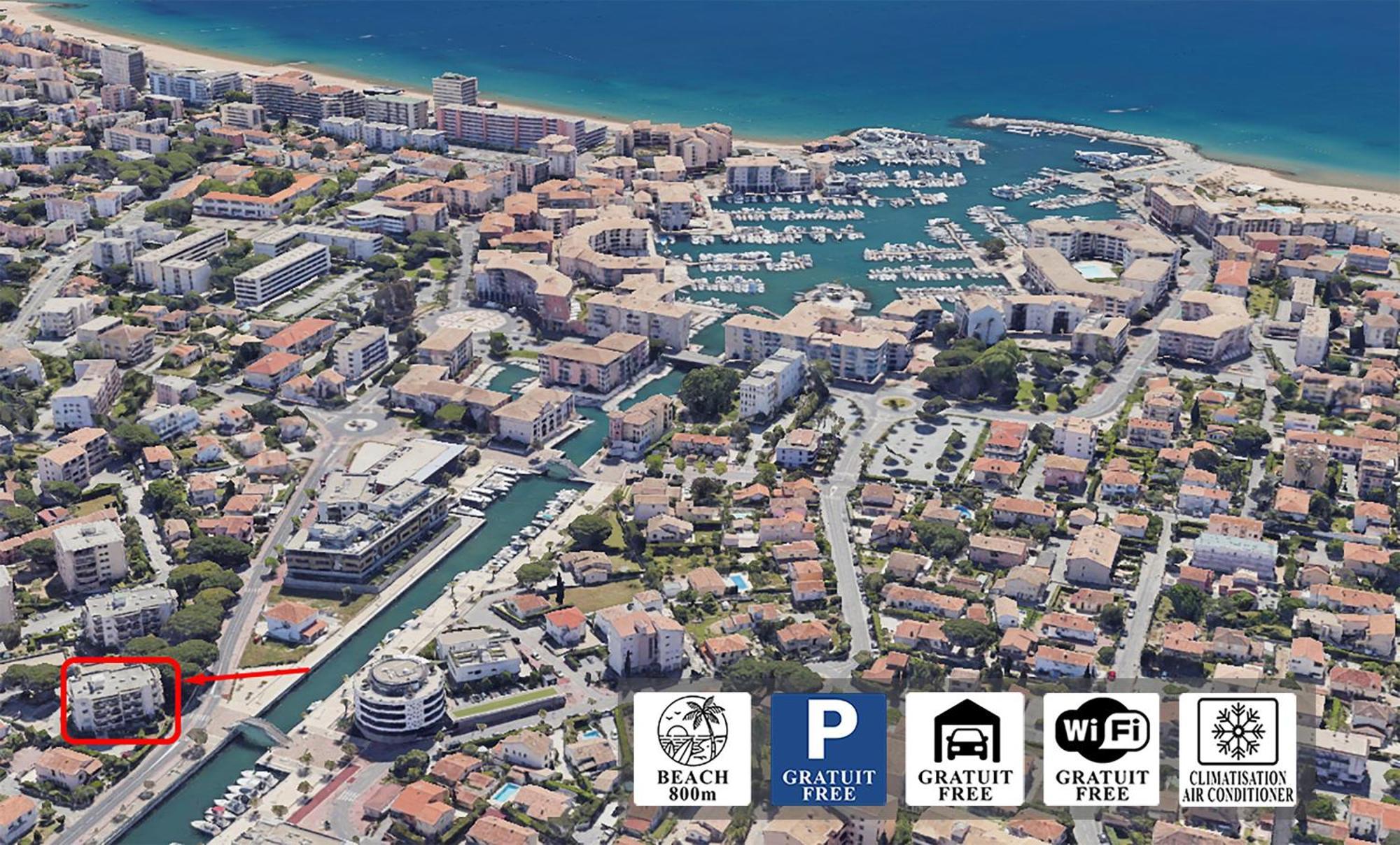Chic Appart Du Port Fréjus Exterior foto